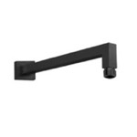 Remer 348S30US-NO Square 12 Inch Shower Arm in Matte Black Finish